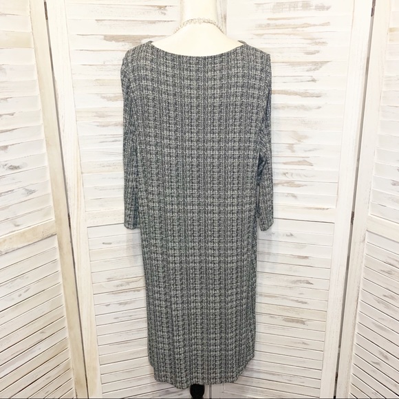 J Jill Wearever Collection Jacquard Knit Dress XL - Picture 4 of 9